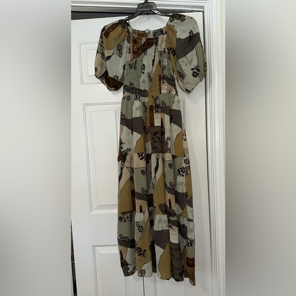 Polagram Earthy Patchwork Maxi Dress - Picture 2 of 6